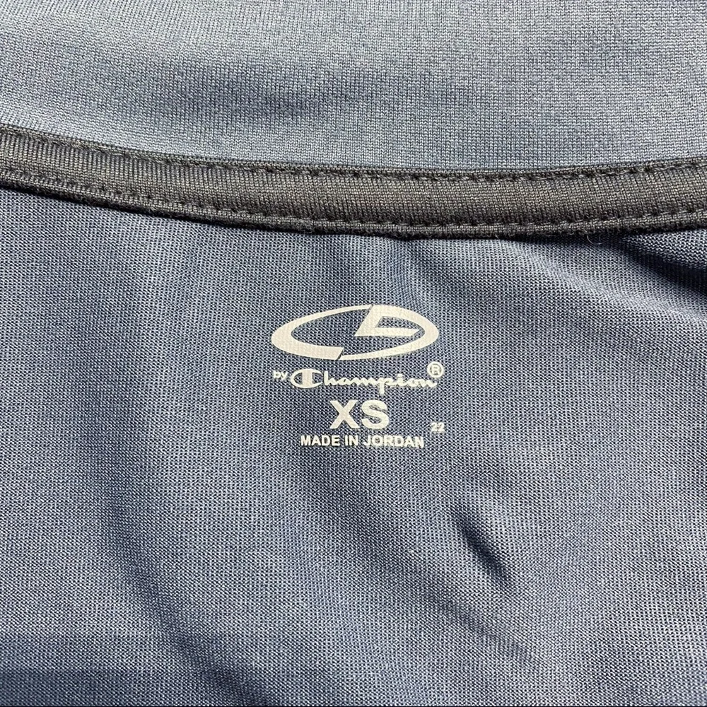 CHAMPION Athletic Jacket Full Zip Blue & Black Colorblock XS - Picture 5 of 8